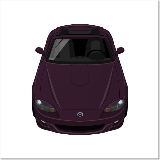 MX-5 NC 3rd gen 2005-2008 - Black Cherry Purple Wall Art by jdmart